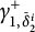 gamma Subscript 1 comma ModifyingAbove bar caret With bar delta Baseline 2 i Superscript plus