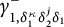 gamma Subscript 1 comma delta 1 Sub Superscript kappa Subscript delta 2 Sub Superscript j Subscript delta 1 Superscript minus