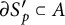 partial differential upper S Subscript p Superscript prime Baseline subset of upper A