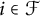 i element of script upper F
