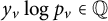 y Subscript v Baseline log p Subscript v element of double struck upper Q