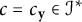 c equals c Subscript bold y Baseline element of upper I Superscript asterisk