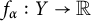 f Subscript alpha Baseline colon upper Y right arrow double struck upper R