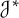 upper J Superscript asterisk
