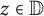 z element of double struck upper D