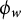 phi Subscript w