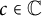 c element of double struck upper C