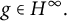 g element of upper H Superscript infinity Baseline period