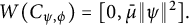 upper W left parenthesis upper C Subscript psi comma phi Baseline right parenthesis equals 0 comma mu overbar StartMetric psi EndMetric squared period