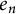 e Subscript n