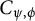 upper C Subscript psi comma phi