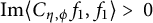 im left angle bracket upper C Subscript eta comma phi Baseline f 1 comma f 1 right angle bracket greater than tilde 0