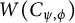 upper W left parenthesis upper C Subscript psi comma phi Baseline right parenthesis