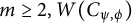 m greater than or equals 2 comma upper W left parenthesis upper C Subscript psi comma phi Baseline right parenthesis