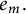 e Subscript m Baseline period
