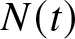 dollar sign upper N left parenthesis t right parenthesis dollar sign