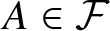 dollar sign upper A element of script upper F dollar sign