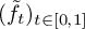 left parenthesis f overtilde Subscript t Baseline right parenthesis Subscript t element of left bracket 0 comma 1 right bracket