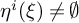 eta Superscript i Baseline left parenthesis xi right parenthesis not equals normal empty set