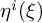 eta Superscript i Baseline left parenthesis xi right parenthesis