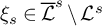 xi Subscript s Baseline element of script upper L overbar Superscript s minus script upper L Superscript s