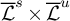 script upper L overbar Superscript s Baseline times script upper L overbar Superscript u