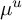 mu Superscript u