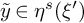 y overtilde element of eta Superscript s Baseline left parenthesis xi Superscript prime Baseline right parenthesis