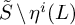 upper S overtilde minus eta Superscript i Baseline left parenthesis upper L right parenthesis