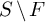 upper S minus upper F