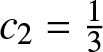 dollar sign c 2 equals 13 dollar sign