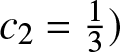 dollar sign c 2 equals 13 right parenthesis dollar sign