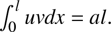 integral 0 luvdx equals al period