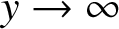 y right arrow infinity