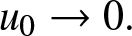 u 0 right arrow 0 period