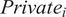upper P r i v a t e Subscript i