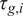tau Subscript g comma i