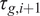 tau Subscript g comma i plus 1