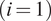 left parenthesis i equals 1 right parenthesis