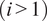 left parenthesis i greater than 1 right parenthesis