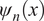 psi Subscript n Baseline left parenthesis x right parenthesis
