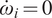 ModifyingAbove omega With dot Subscript i Baseline equals 0