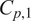 upper C Subscript p comma 1