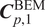 bold italic upper C Subscript p comma 1 Superscript upper B upper E upper M