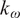 k Subscript omega