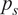 p Subscript s