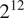 2 Superscript 12