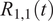 upper R Subscript 1 comma 1 Baseline left parenthesis t right parenthesis