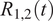 upper R Subscript 1 comma 2 Baseline left parenthesis t right parenthesis