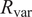 upper R Subscript var